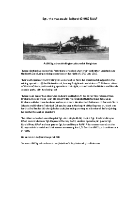 A preview of a PDF biography for Belford, Thomas David